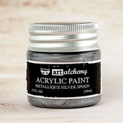 FINNABAIR Art Alchemy Metallique Acrylic Paint -Silver Spoon 963101